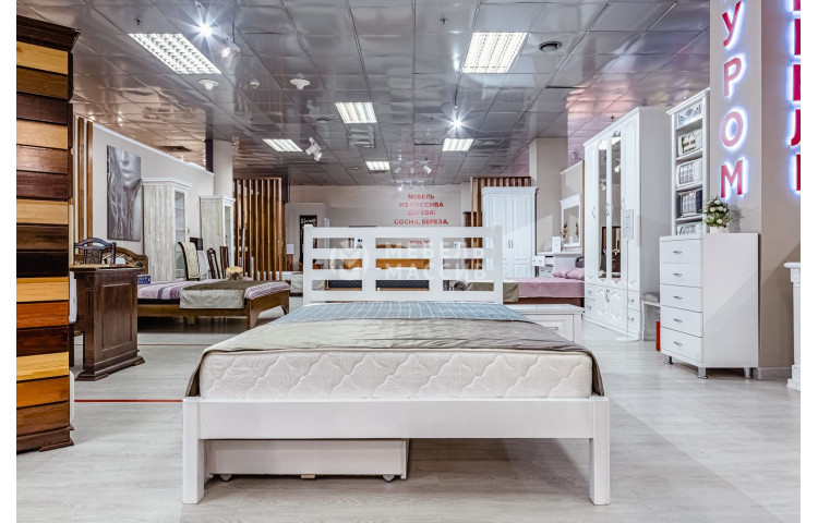 Кровать Морфей (белая эмаль)