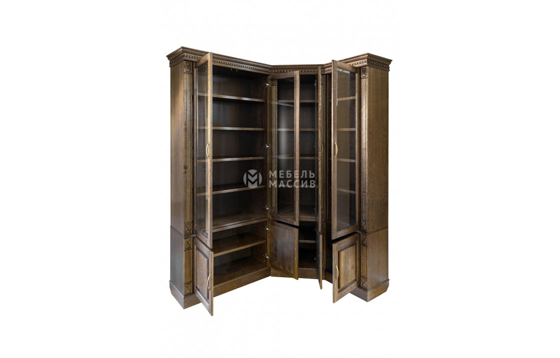Шкаф книжный угловой Флоренция 2