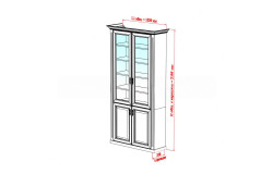 Шкаф двухстворчатый Валенсия