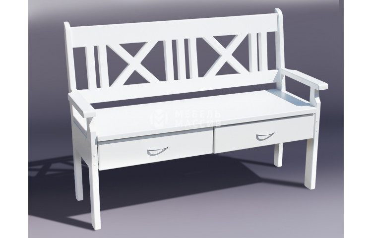 Лавка белая (сосна)